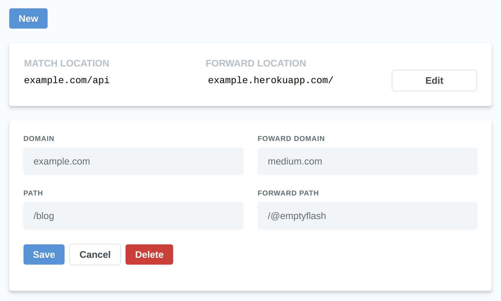 routepath new route UI screenshot